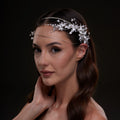 White Floral Bridal Hair Band by Bridal Port