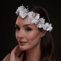White Orchid Hair Vine by Bridal Port