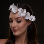 White Orchid Hair Vine by Bridal Port