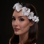 White Orchid Hair Vine by Bridal Port