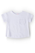 White Ruffle Pocket Tee by Mila & Rose ®