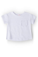 White Ruffle Pocket Tee by Mila & Rose ®