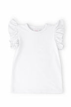 White S/S Ruffle Tee by Mila & Rose ®