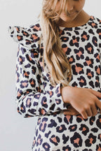Wild One L/S Ruffle Tee by Mila & Rose ®
