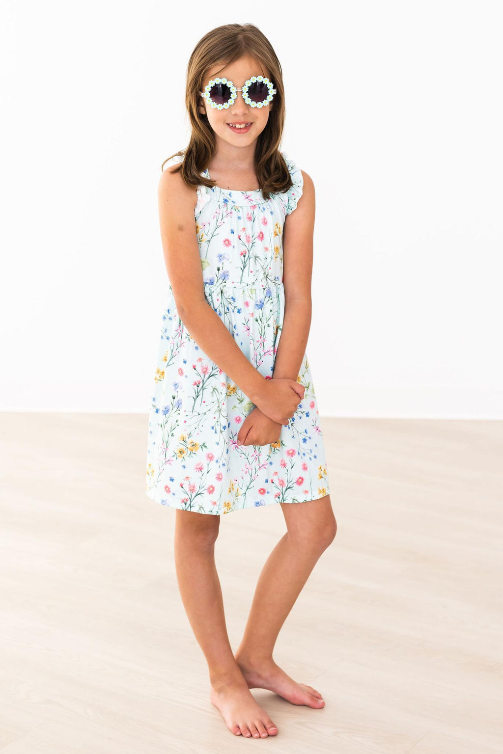 Wild Woods Ruffle Cross Back Dress by Mila & Rose ®