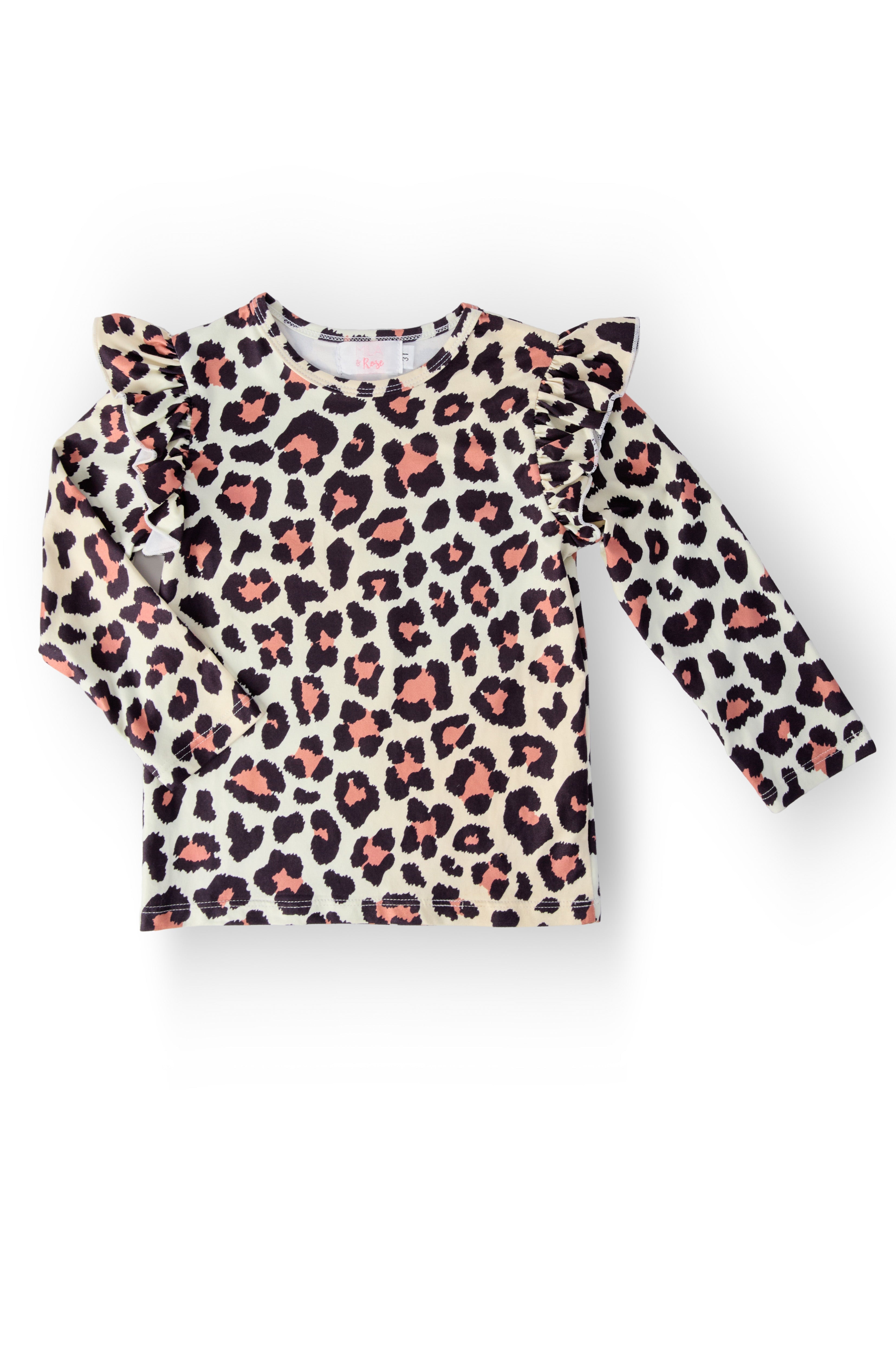 Wild One L/S Ruffle Tee by Mila & Rose ®