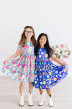 Floral Frenzy S/S Pocket Twirl Dress by Mila & Rose ®