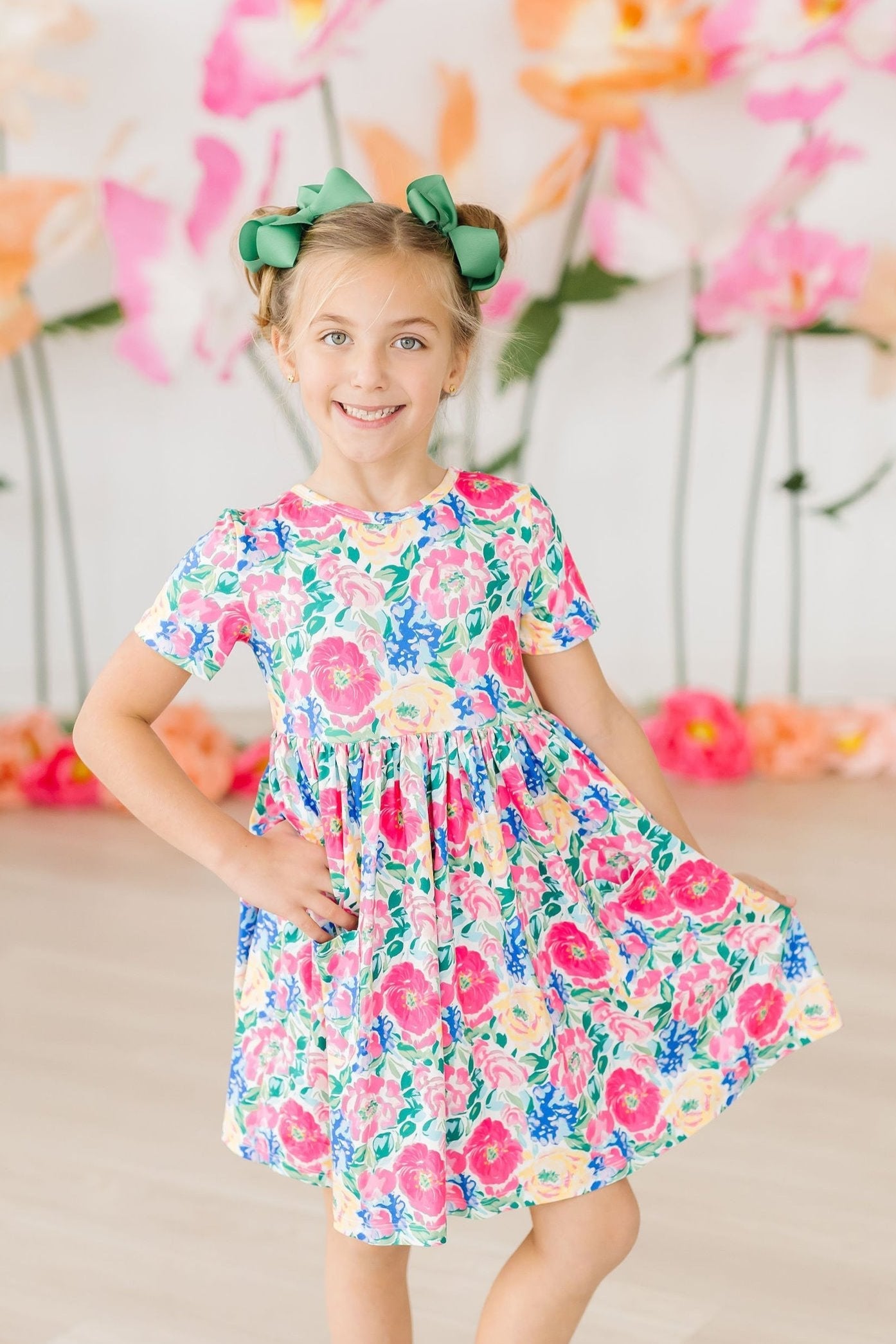 Wildflower Wishes S/S Pocket Twirl Dress by Mila & Rose ®