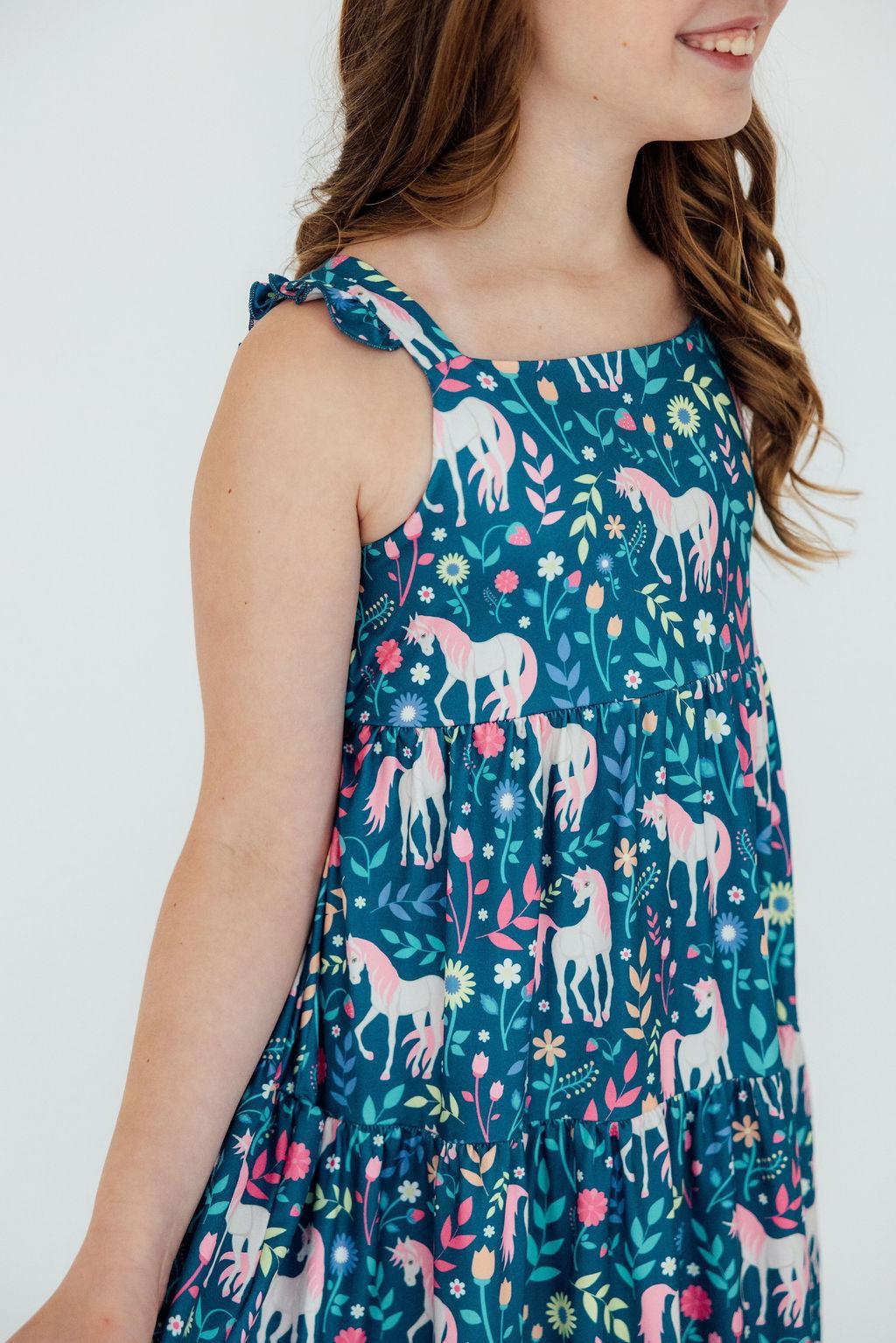 Wish Upon a Unicorn Ruffle Maxi Dress by Mila & Rose ®