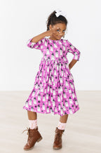 Witches Boo 3/4 Sleeve Pocket Twirl Dress by Mila & Rose ®
