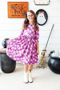 Witches Boo 3/4 Sleeve Pocket Twirl Dress by Mila & Rose ®