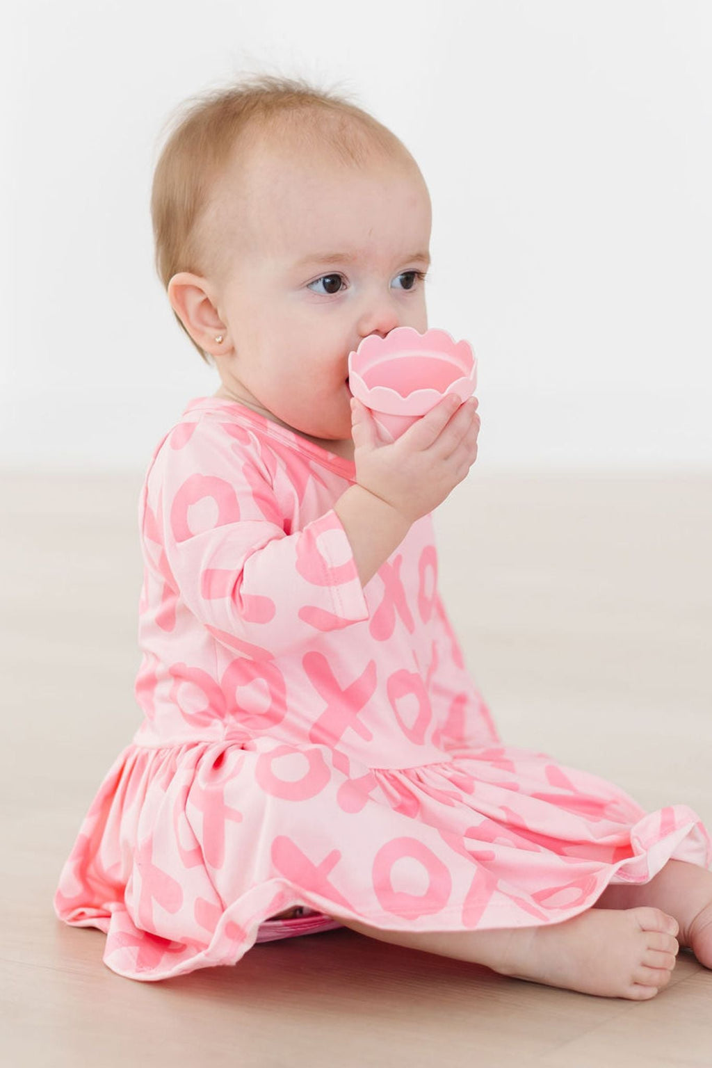 XOXO 3/4 Sleeve Twirl Bodysuit by Mila & Rose ®