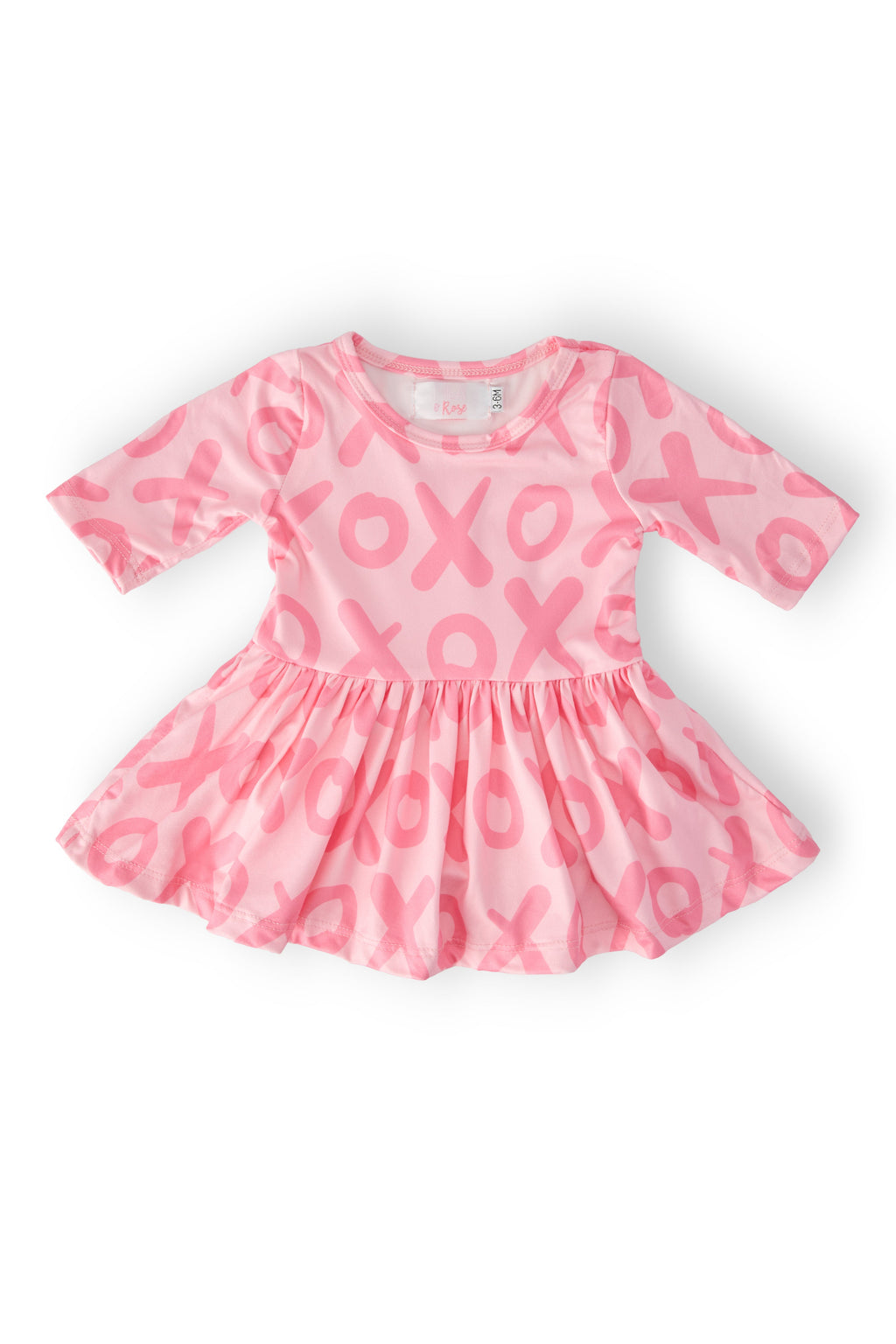 XOXO 3/4 Sleeve Twirl Bodysuit by Mila & Rose ®