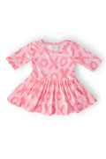 XOXO 3/4 Sleeve Twirl Bodysuit by Mila & Rose ®