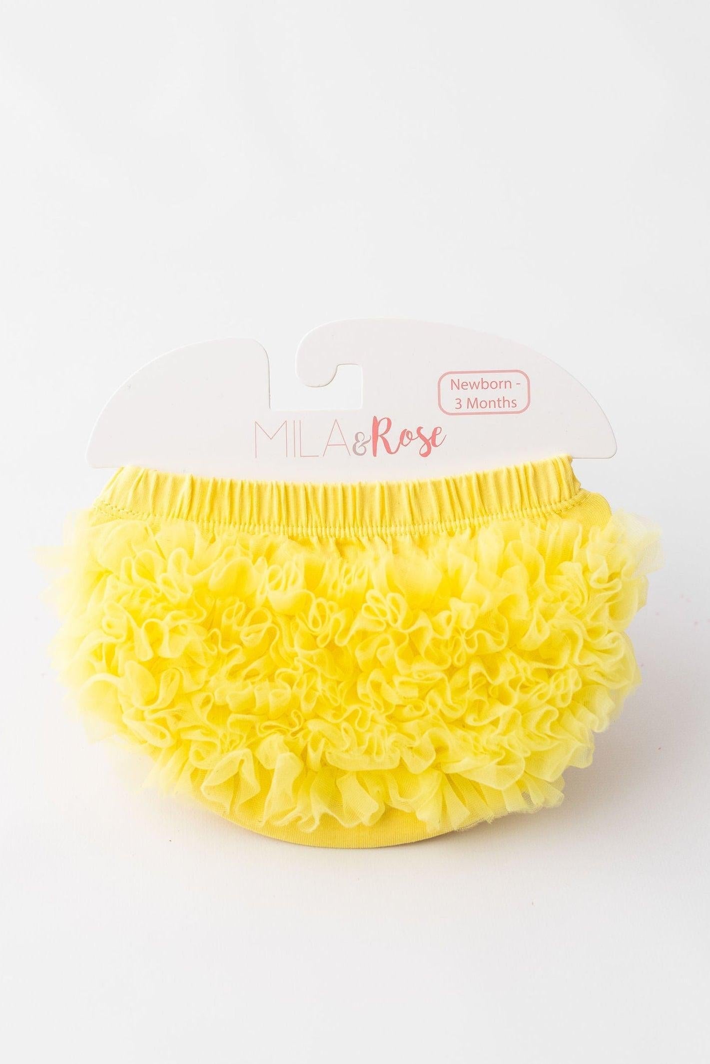 Yellow Ruffle Bum Bloomer by Mila & Rose ®