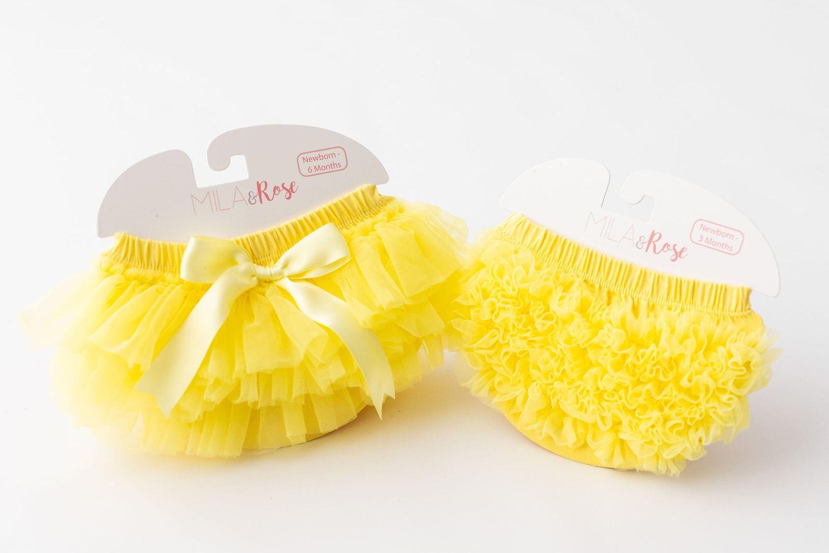 Yellow Ruffle Bum Bloomer by Mila & Rose ®