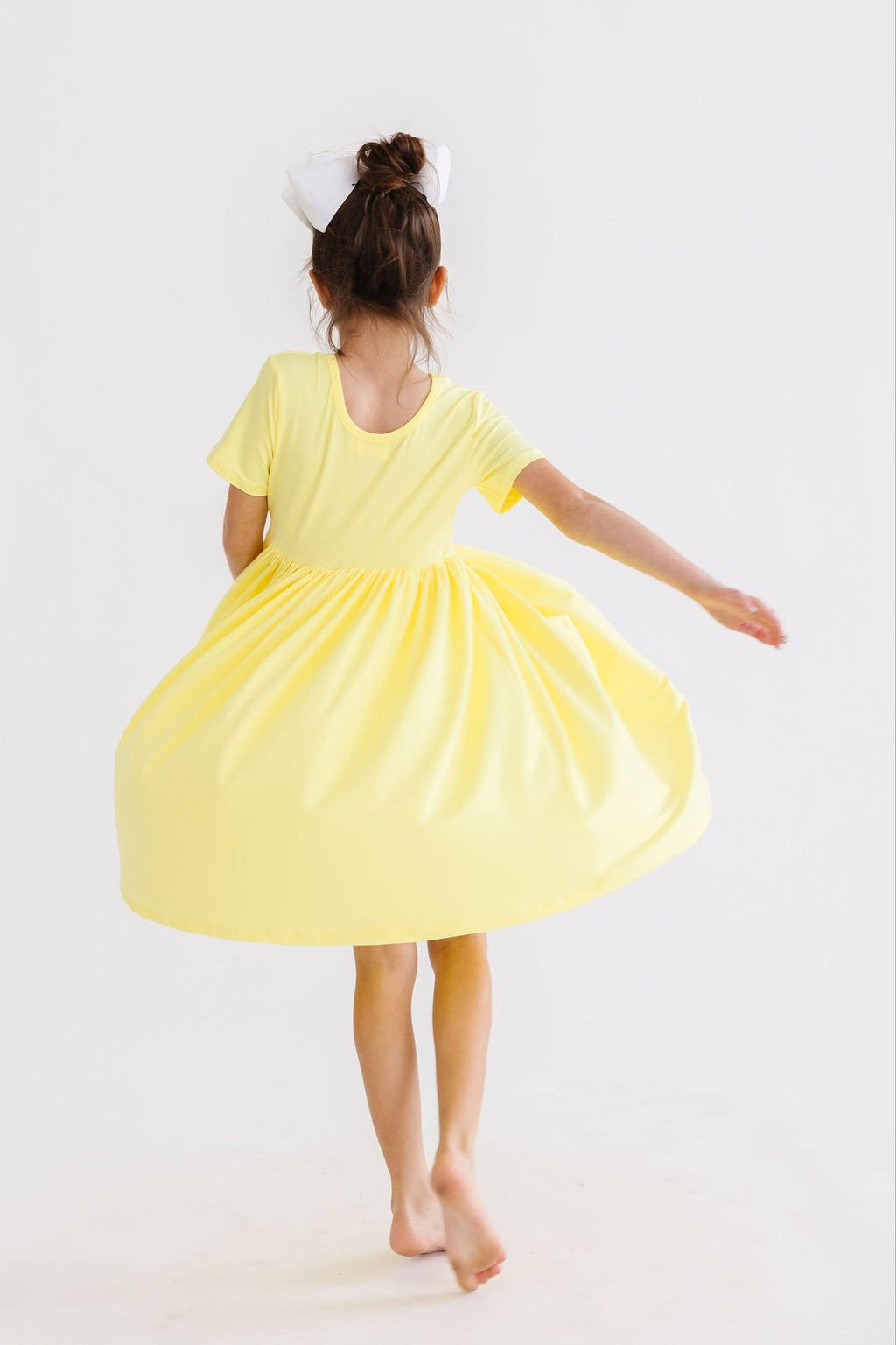 Yellow S/S Pocket Twirl Dress by Mila & Rose ®