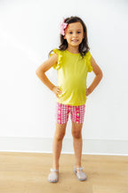 Yellow S/S Ruffle Tee by Mila & Rose ®