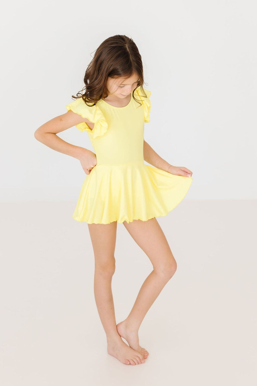 Yellow S/S Twirl Leotard by Mila & Rose ®