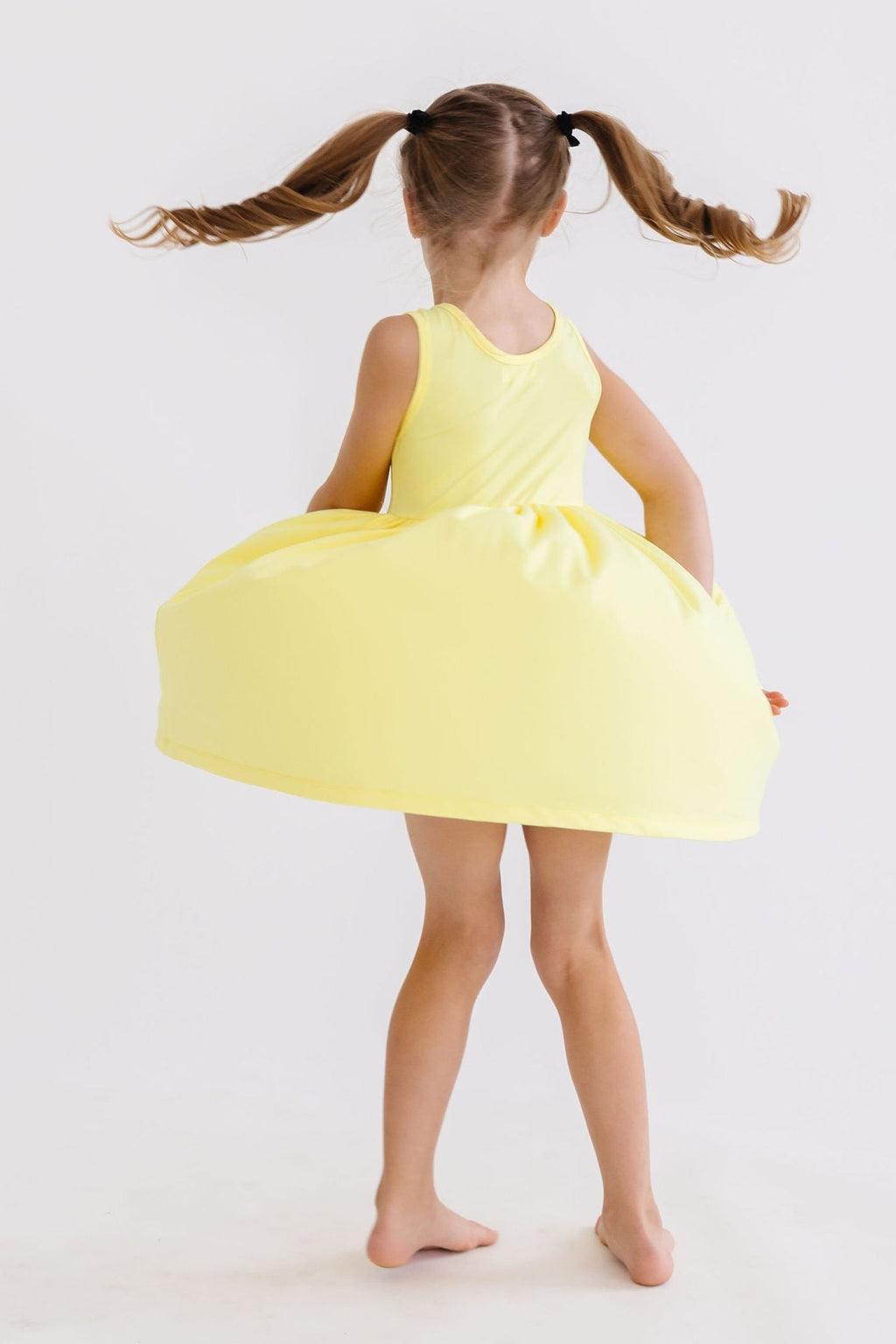 Yellow Tank Pocket Twirl Dress by Mila & Rose ®