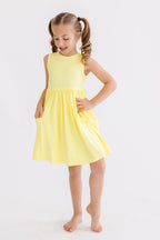 Yellow Tank Pocket Twirl Dress by Mila & Rose ®