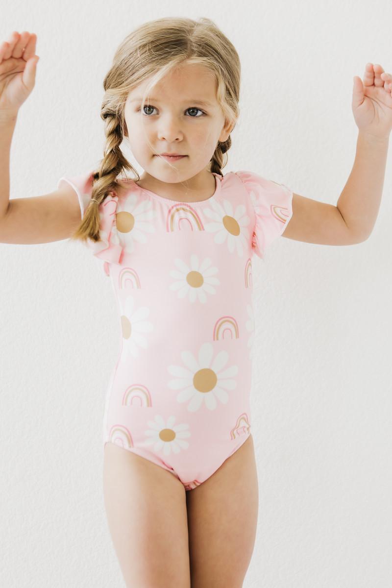You are My Sunshine S/S Flutter Sleeve Leotard by Mila & Rose ®