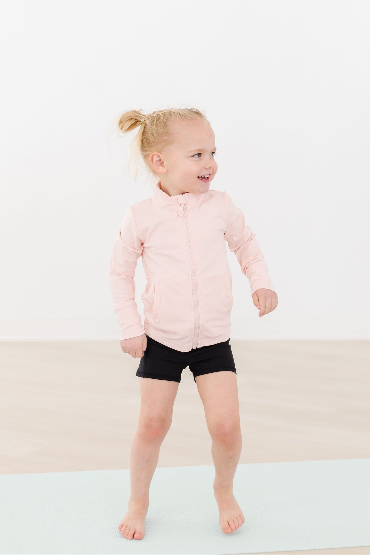 Balanced Black Active Shorty Shorts by Mila & Rose ®