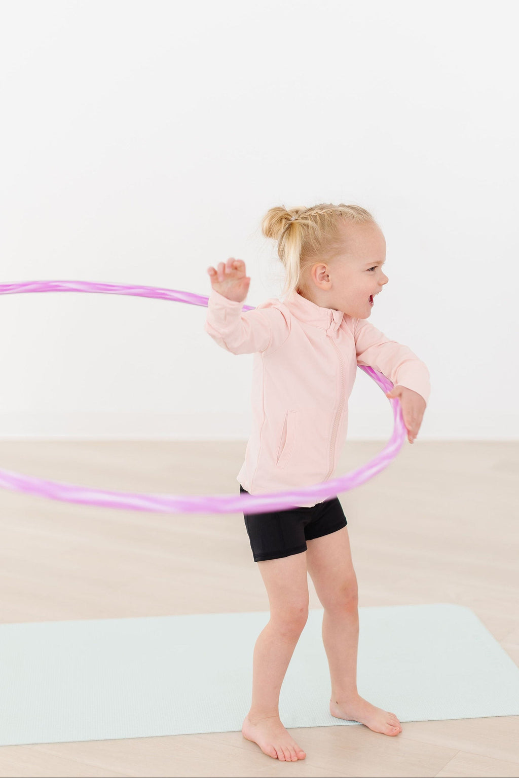 Balanced Black Active Shorty Shorts by Mila & Rose ®
