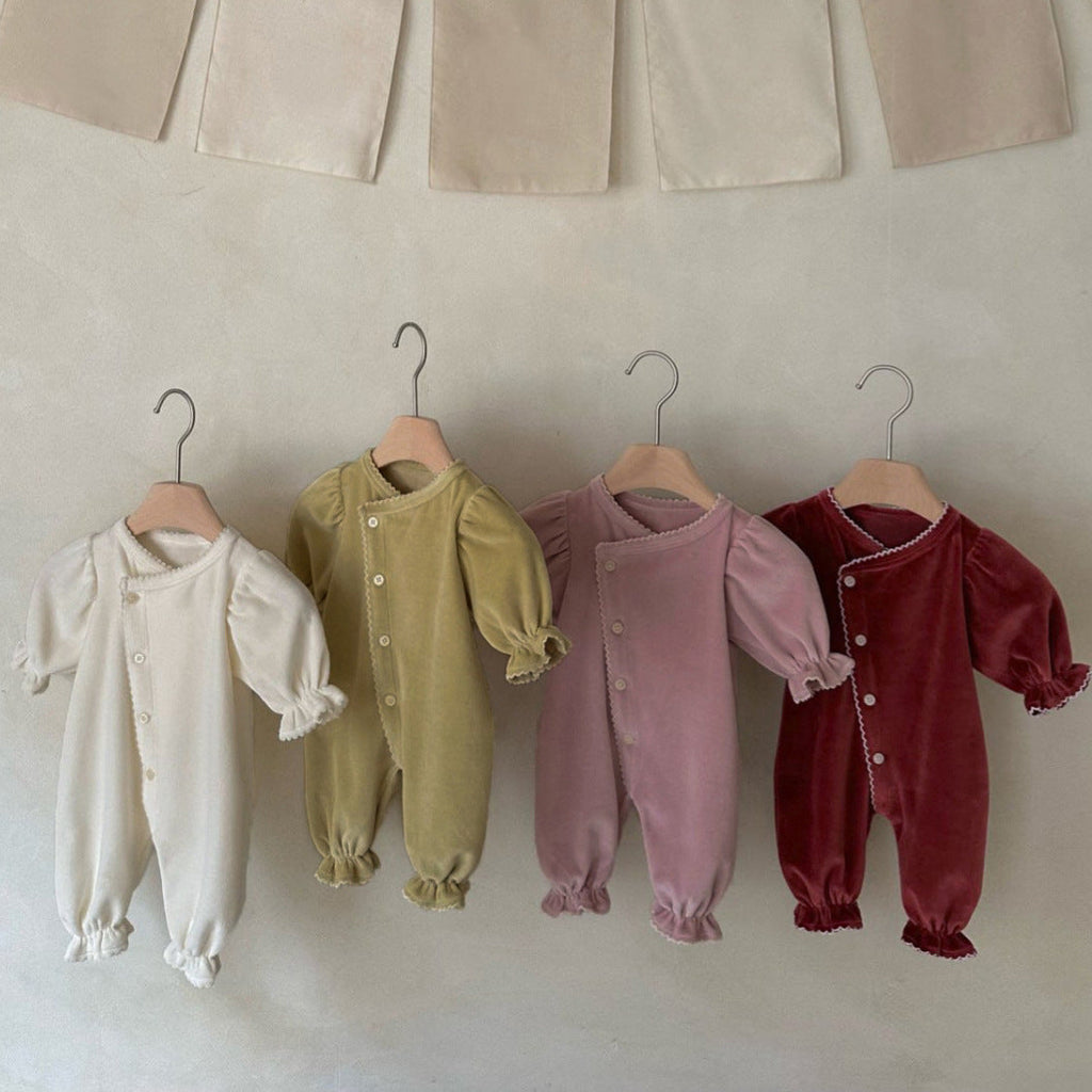 Long-style One-piece Romper With A Single Row Of Snaps For Babies by Baby Joy