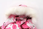 Waterproof Winter Ski Jumpsuit With A Fur-lined Collar For Kids by Baby Joy
