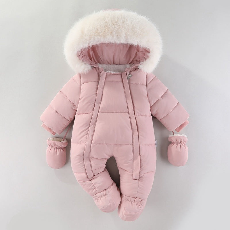 Jumpsuit Fleece-lined Quilted Cotton-padded Clothes by Baby Joy