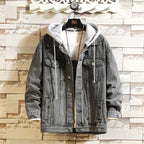 Women's Oversized Washed Denim Jacket – Hooded Loose Korean Style