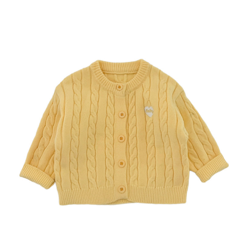 Twist-knit Cardigan Autumn Kids Clothing Outerwear by Baby Joy