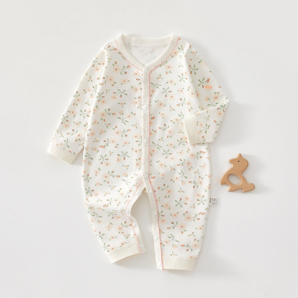 Pure Cotton Long-sleeve Baby Bodysuit by Baby Joy
