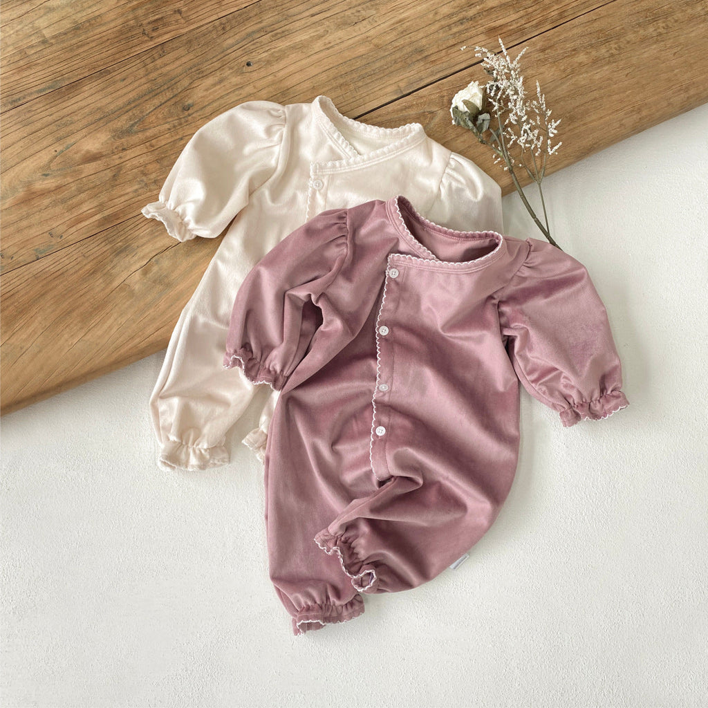 Long-style One-piece Romper With A Single Row Of Snaps For Babies by Baby Joy
