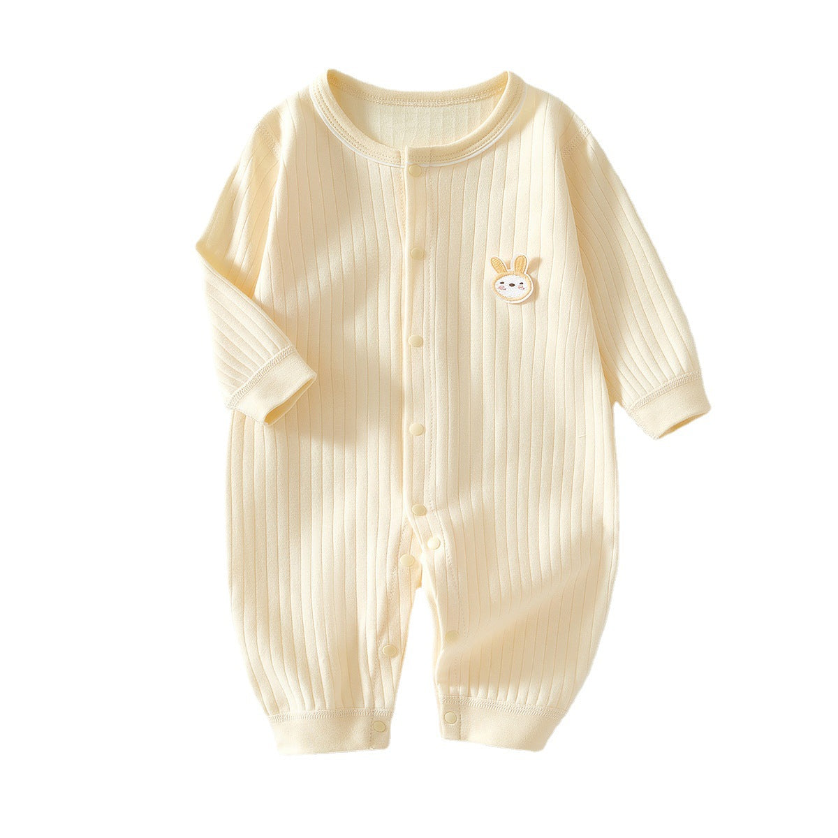 Pure Cotton Boneless Long-sleeve Baby Onesie by Baby Joy
