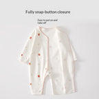 Pure Cotton Long-sleeve Baby Bodysuit by Baby Joy