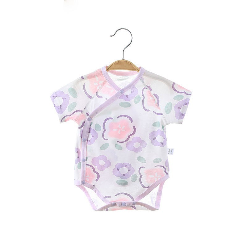 Simple Cartoon Print Summer Baby Rompers Girls Clothing by Baby Joy