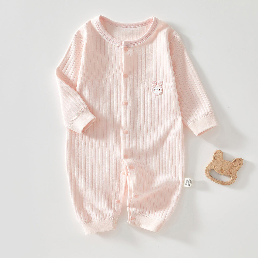 Pure Cotton Boneless Long-sleeve Baby Onesie by Baby Joy