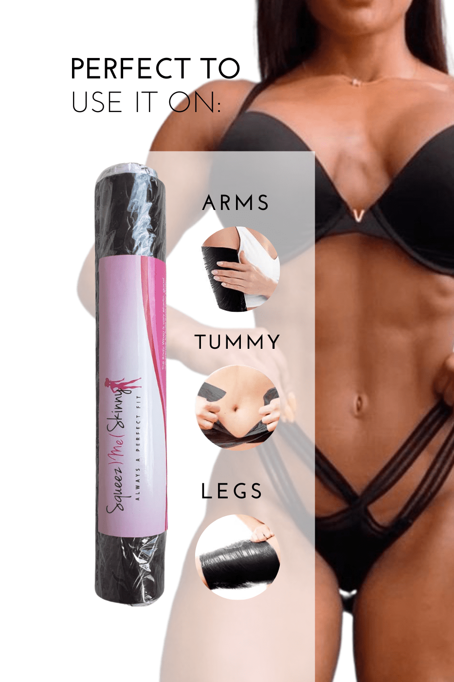 Skin Tightening & Collagen Increasing Thermo Wrap. by SqueezMeSkinny
