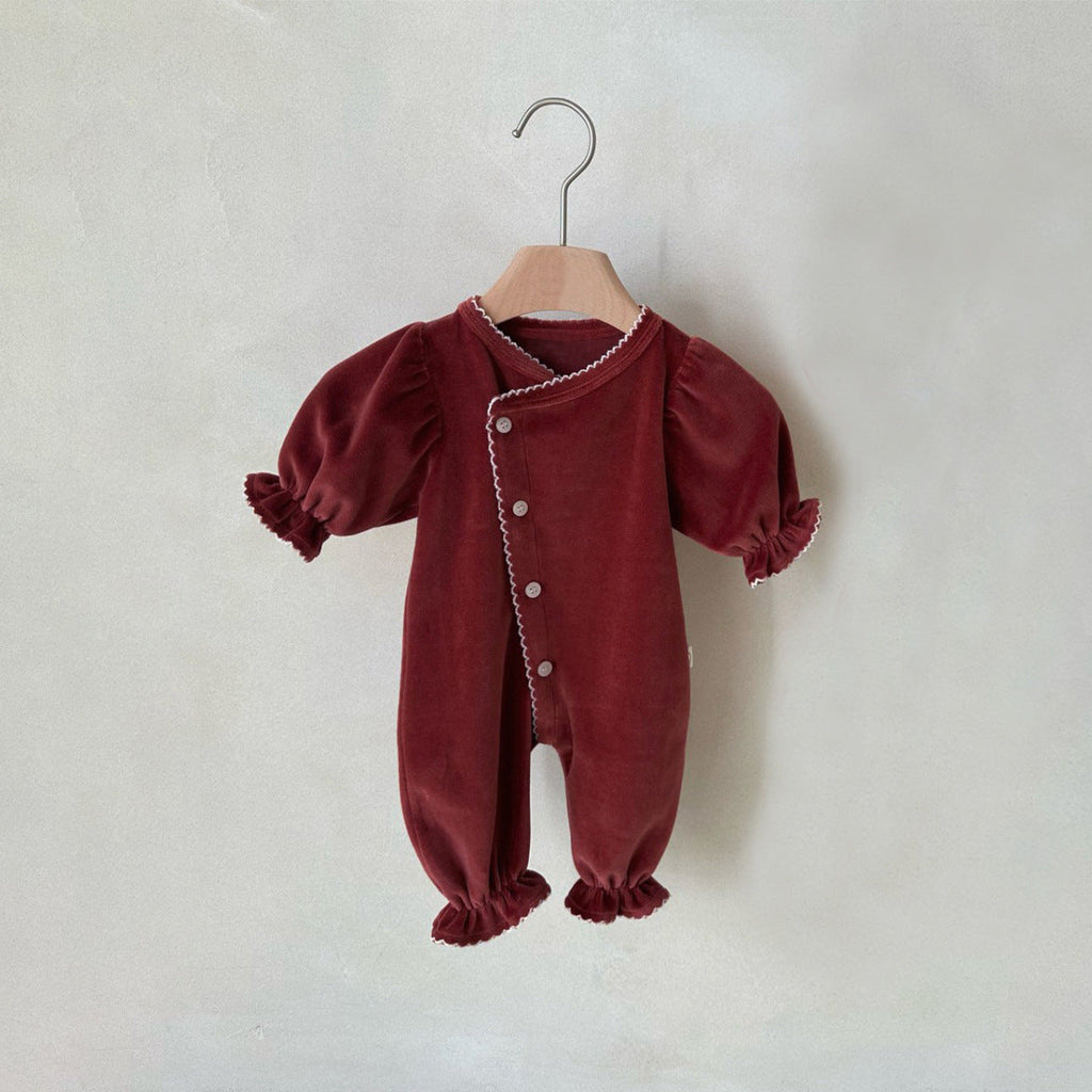 Long-style One-piece Romper With A Single Row Of Snaps For Babies by Baby Joy