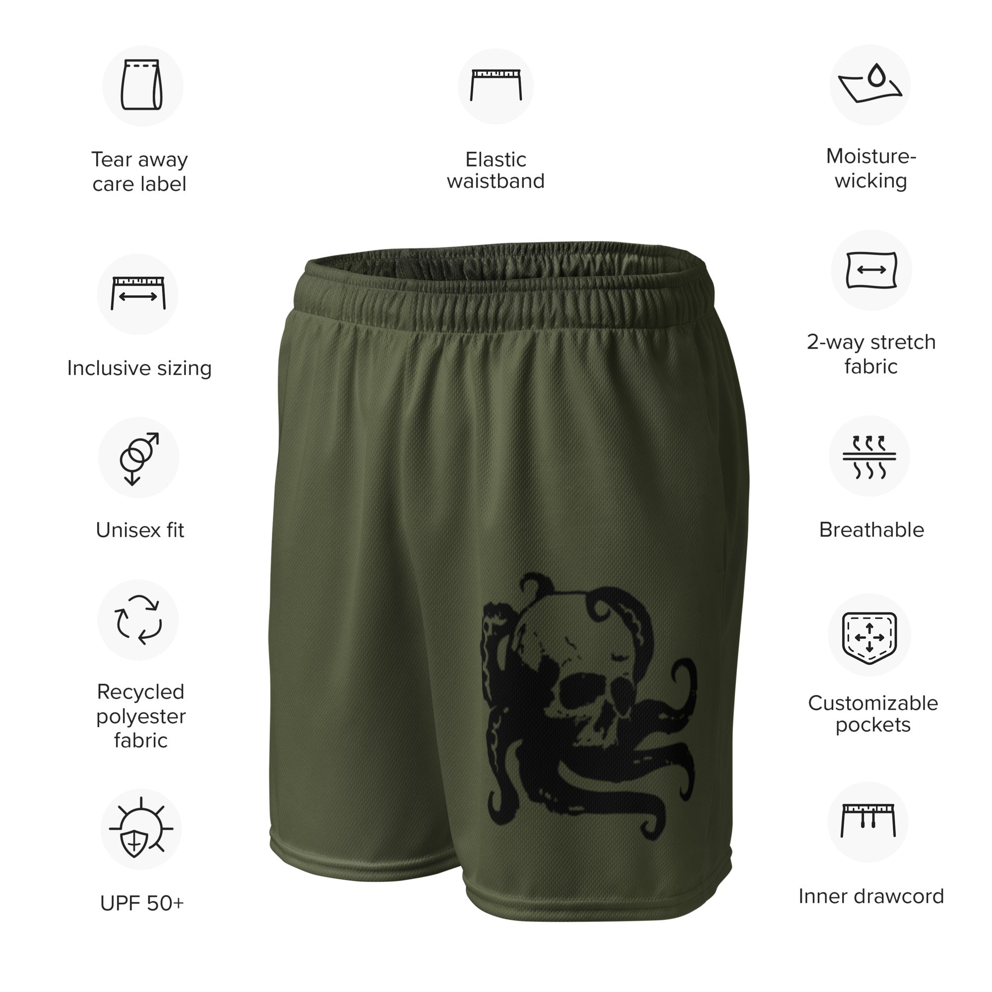 DeepSea Locker Athlete Unisex mesh shorts by DeepSea Locker