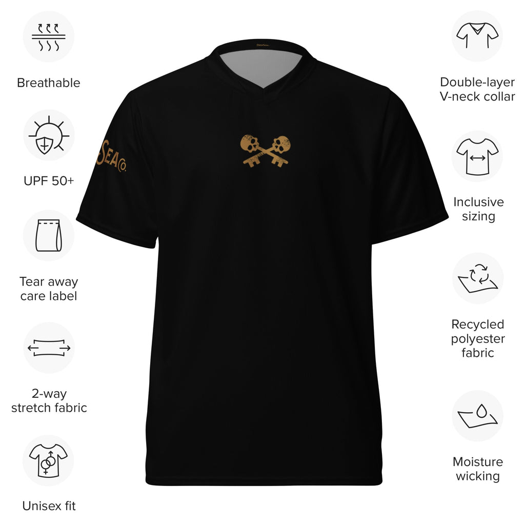 DS Sport Skeleton Keys Recycled unisex sports jersey by DeepSea Locker