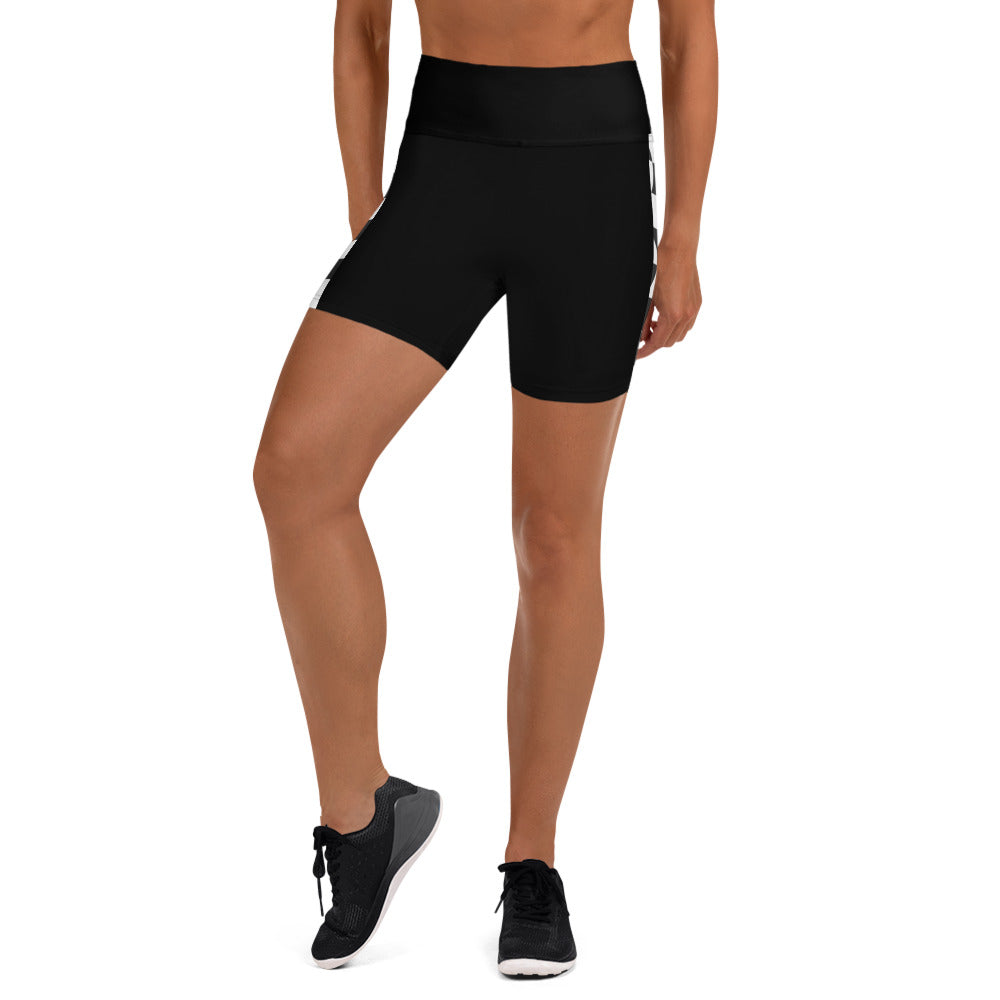 Checkered flag Yoga Shorts by Xlr8happy