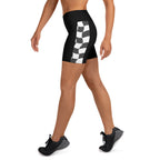 Checkered flag Yoga Shorts by Xlr8happy