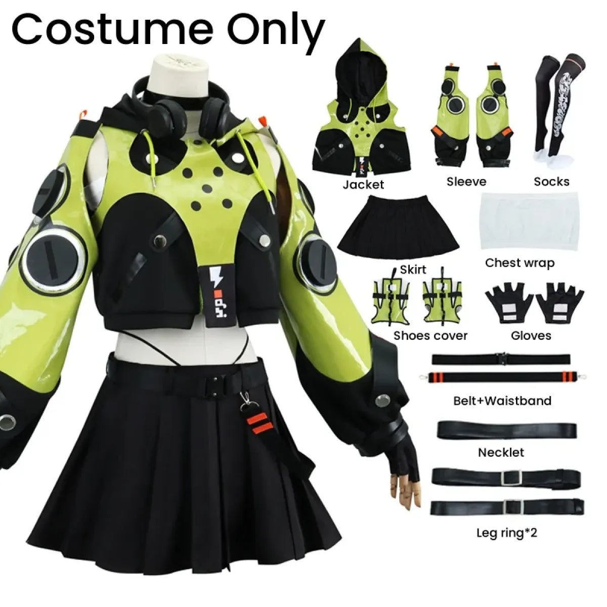 Anby Demara Cosplay Costume – Zenless Zone Zero Outfit with Props by Kawaii Stop