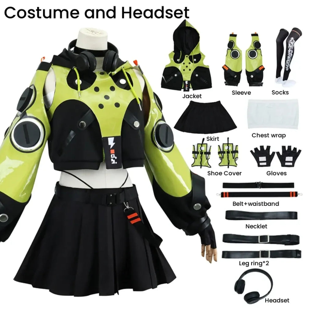 Anby Demara Cosplay Costume – Zenless Zone Zero Outfit with Props by Kawaii Stop