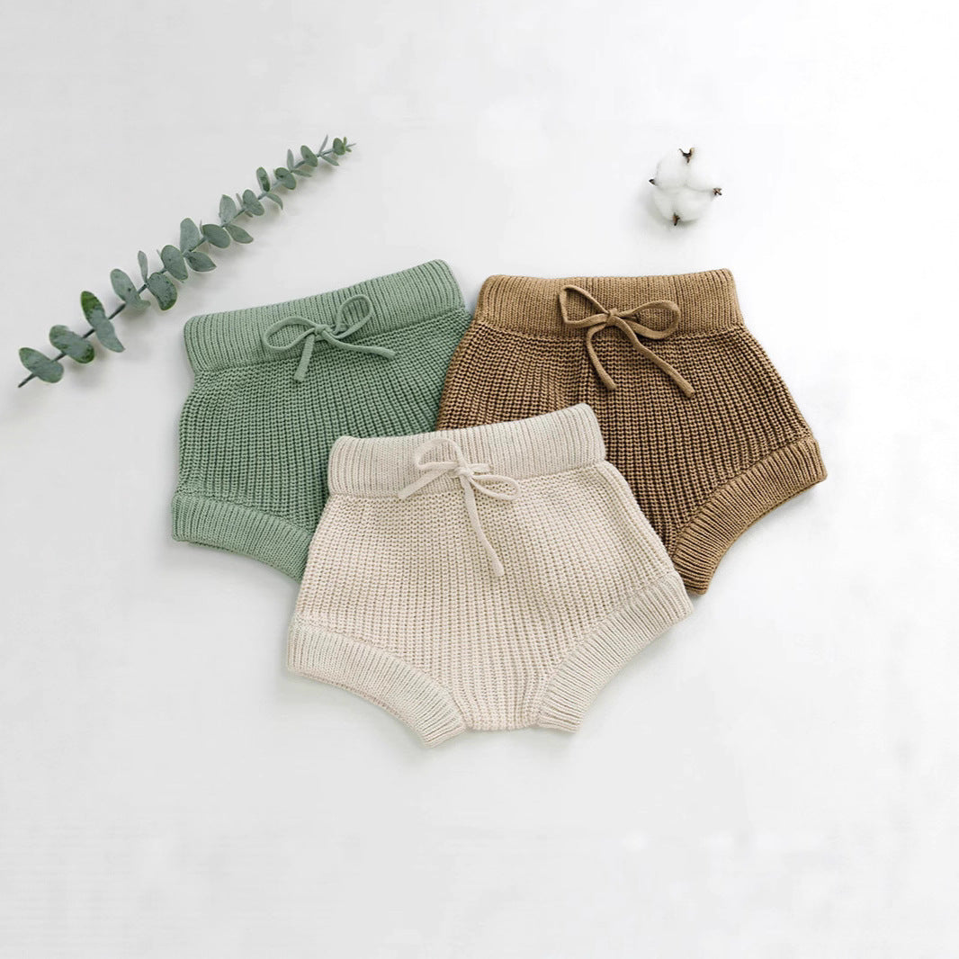 Baby Handmade Knitted Sweater And Shorts by Baby Joy
