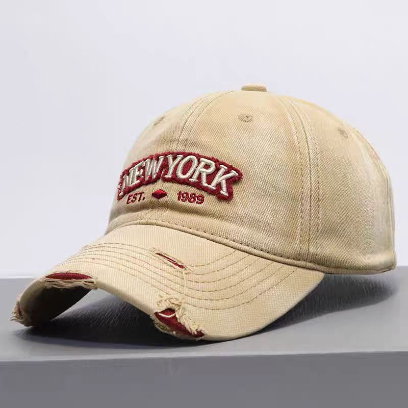 Embroidered Letter Denim Baseball Cap – Soft Crown by FitiqueFit