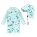 Baby Long-sleeved Onesie Swimsuit With Sun Protection for Boys And Girls by Baby Joy